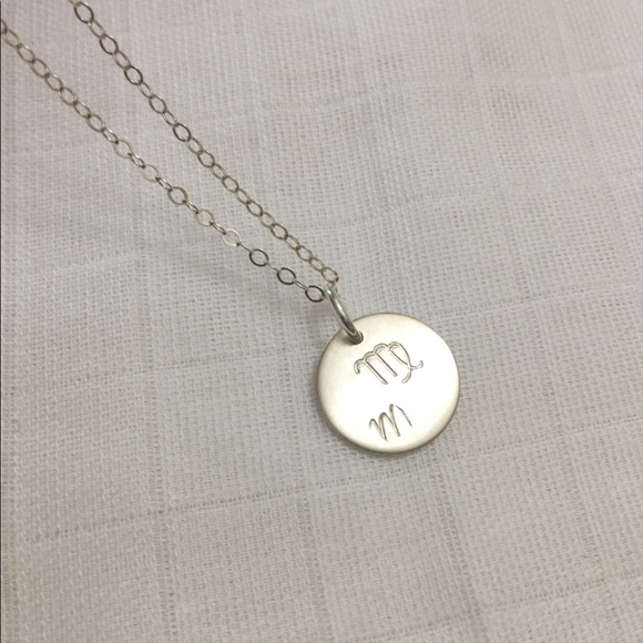Virgo Silver Name Necklace - Picture 2 of 5